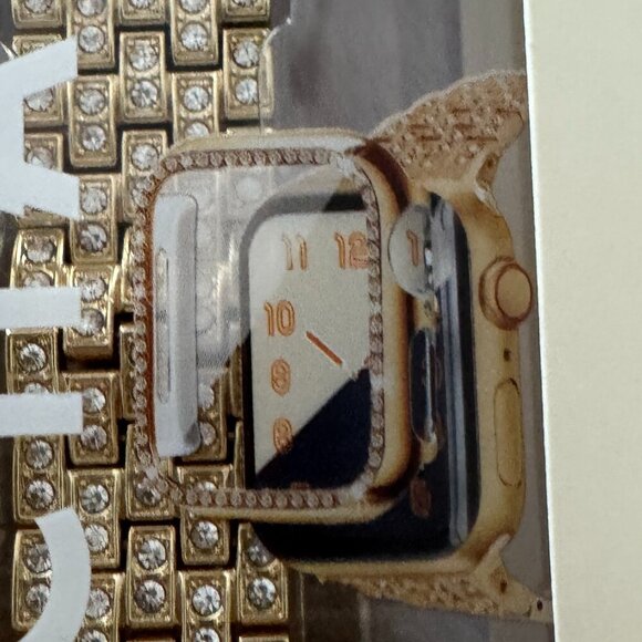 NIB Pink Sky Brand Chamond + Apple Watch Band - Retro Crystals and Bumper - Picture 7 of 7